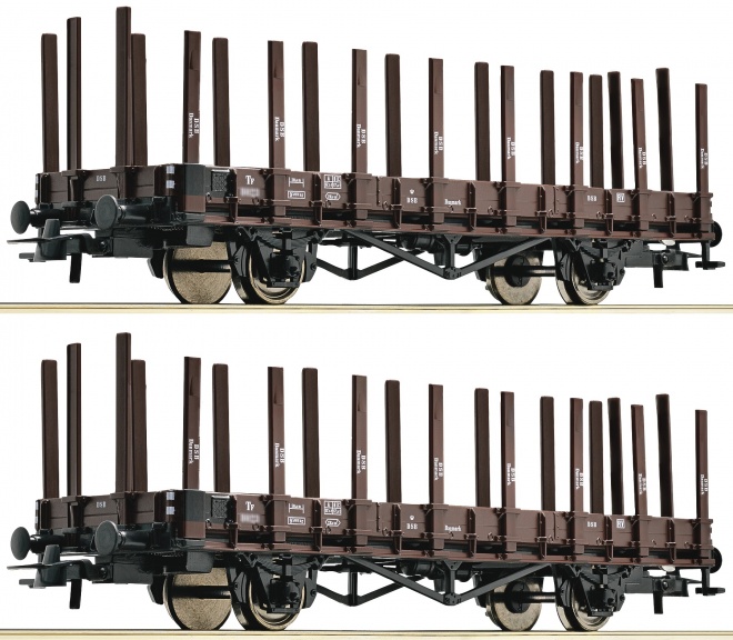 Set of 2 Flat cars<br /><a href='images/pictures/Roco/179171.jpg' target='_blank'>Full size image</a>
